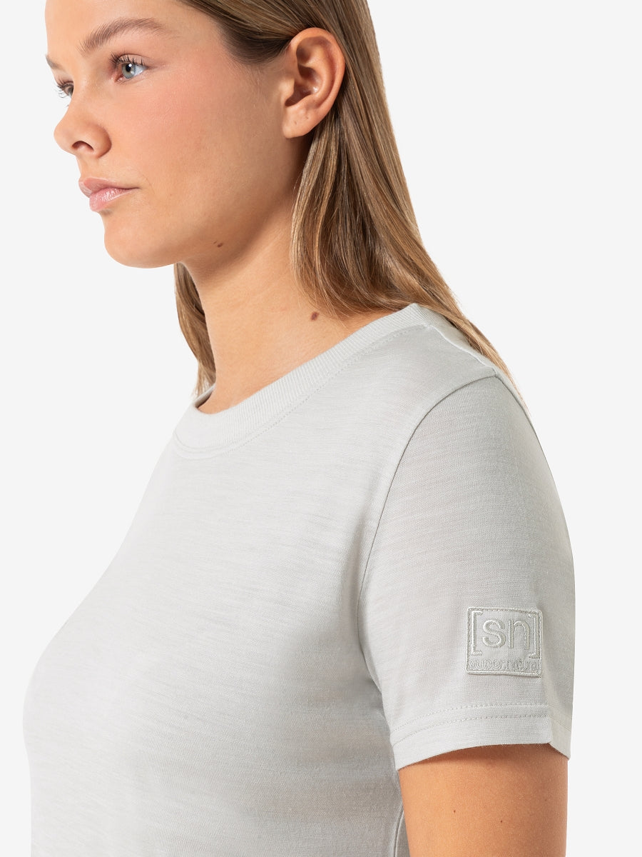super.natural Casual Rib Bio J naisten merinovillainen t-paita