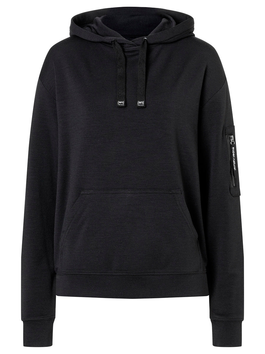 super.natural Favourite Pocket naisten merinovillainen huppari