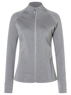 super.natural Movement naisten merinovillainen takki, Cashmere Grey Melange/Jet Blac