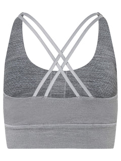 Naisten All Day Super Top -merinotoppi, väri Cashmere Grey Melange – tuotekuva takaa