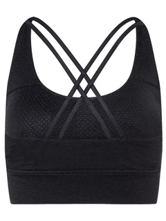 Naisten All Day Super Top -merinotoppi, väri Jet Black – tuotekuva takaa