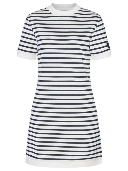 NAISTEN CASUAL STRIPE BIO DRESS - RAIDALLINEN MEKKO