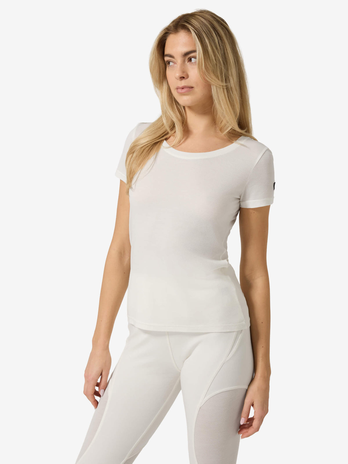 super.natural Midsummer Air naisten merinovillainen t-paita, Fresh White