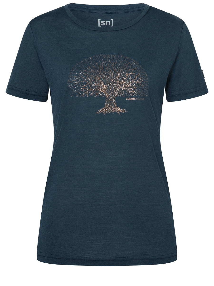 super.natural Tree Of Knowledge naisten merinovillainen t-paita