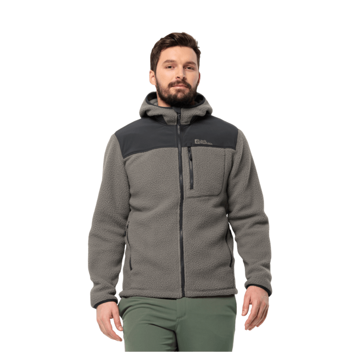 Jack Wolfskin Miesten Kammweg Pile fleecetakki, smokey grey