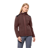 Jack Wolfskin Kammweg Pile FZ W, dark maroon