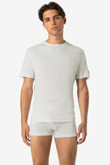 super.natural Sierra140 miesten merinovillainen t-paita, Fresh White