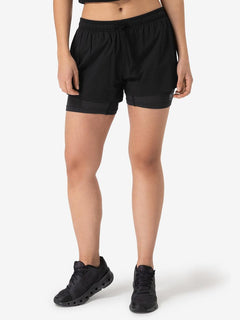 super.natural Double Layer naisten merinovillaiset shortsit