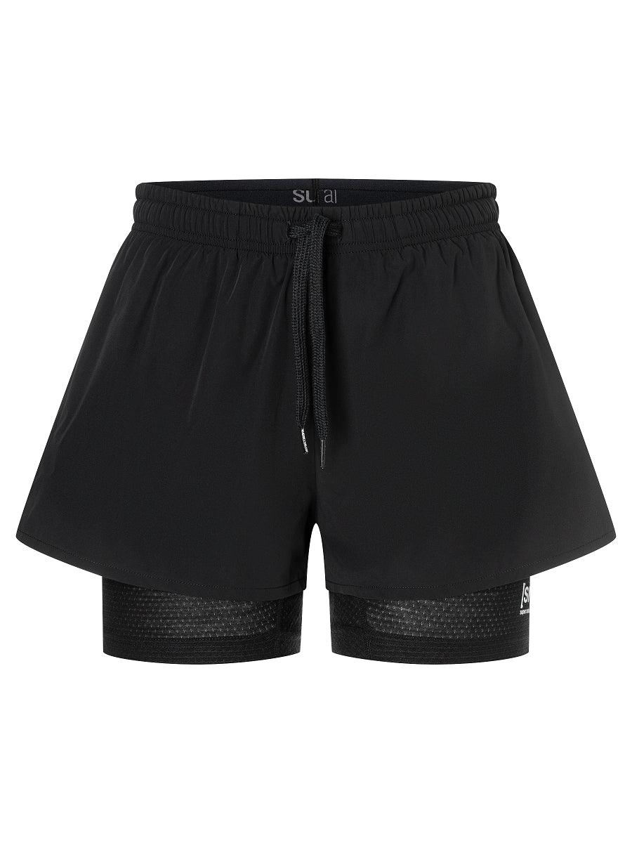 super.natural Double Layer naisten merinovillaiset shortsit