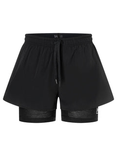 super.natural Double Layer naisten merinovillaiset shortsit