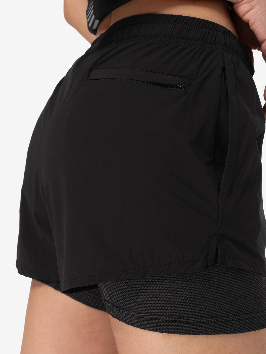 super.natural Double Layer naisten merinovillaiset shortsit
