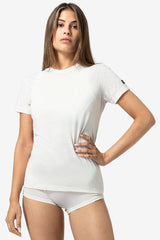 super.natural Sierra140 naisten merinovillainen t-paita, Fresh White