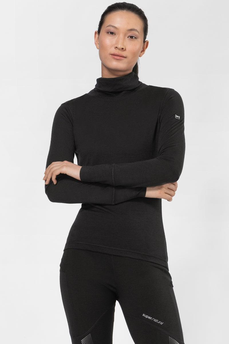 super.natural Skiing Roll Neck naisten merinopaita