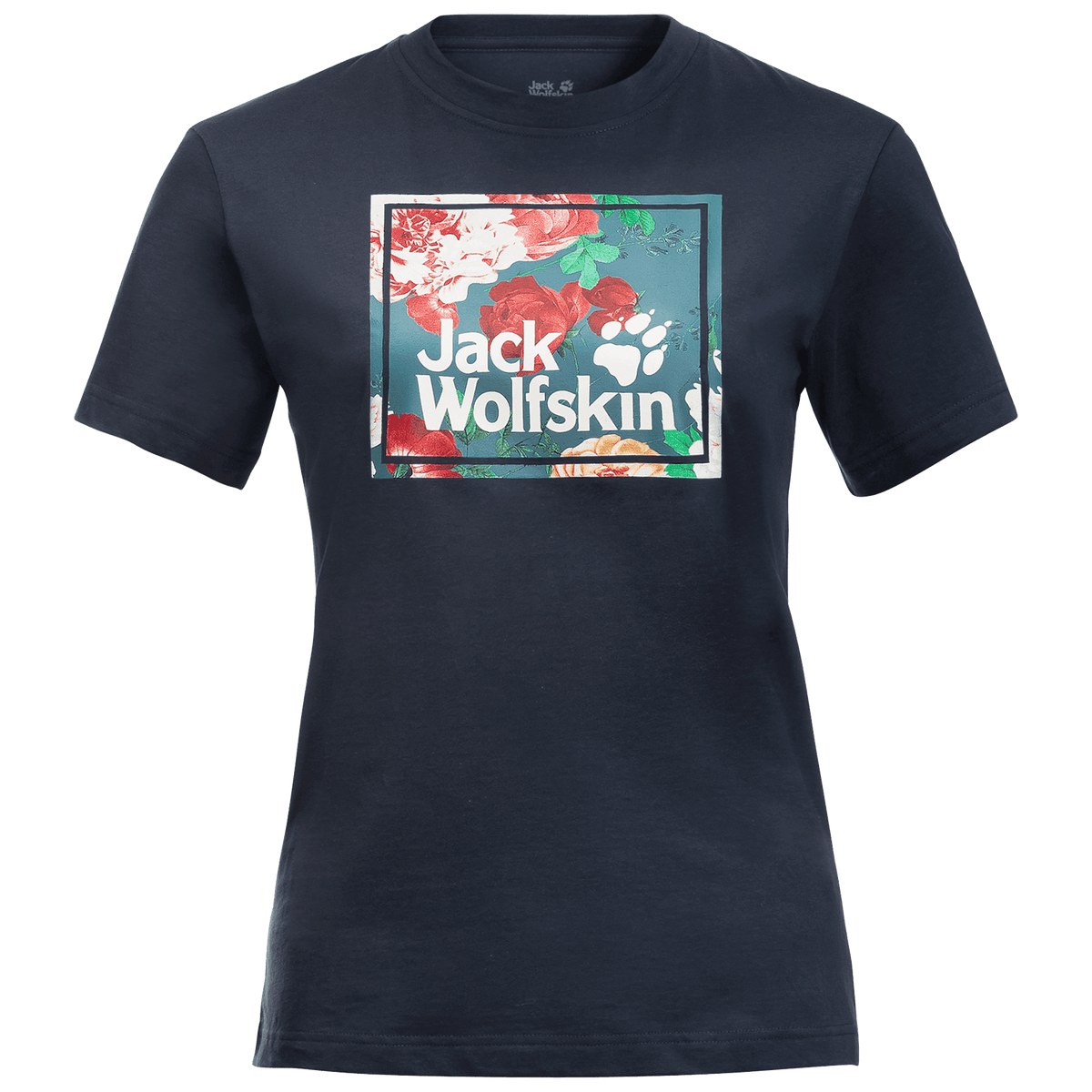 Jack Wolfskin Flower Logo Tee W, night blue