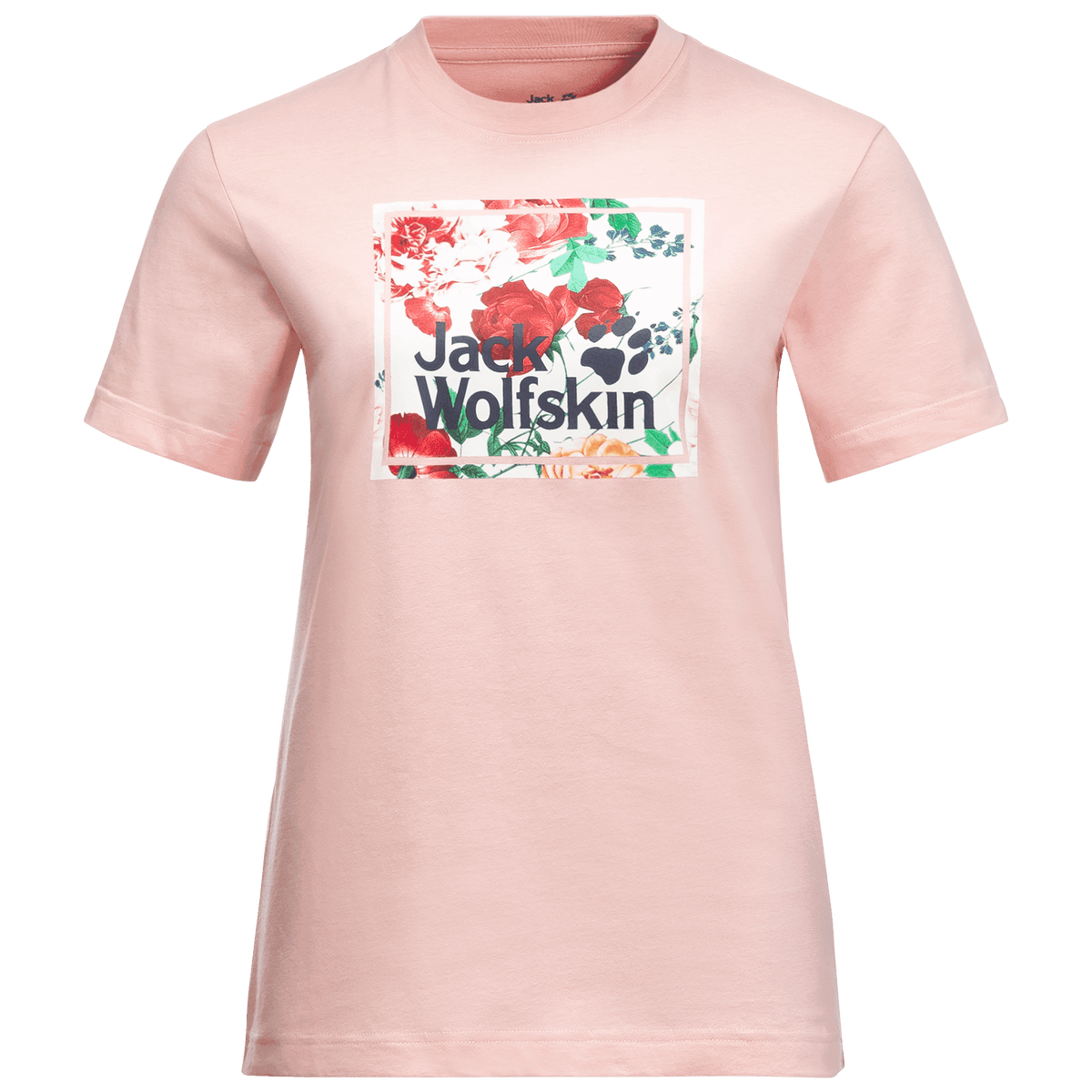 Jack Wolfskin Flower Logo Tee W, light blush