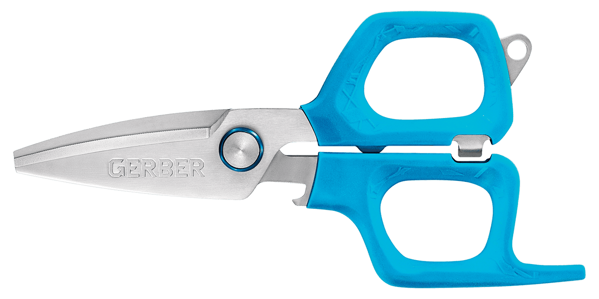 gerber braided fishing line scissors Core Series Braid Extra large finger loops make the scissors easy to use for right and left handed anglers Gerber Neat Freak Salt RX