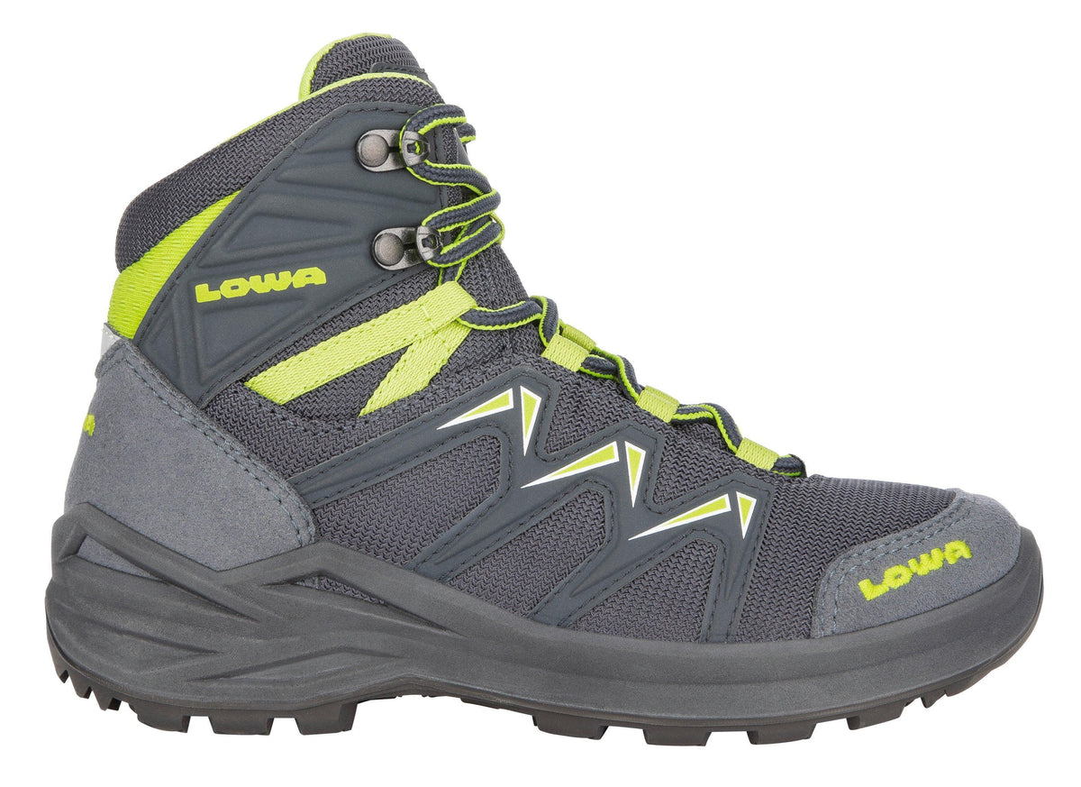 LOWA Innox PRO GTX Mid Junior, Steel Blue/Lime