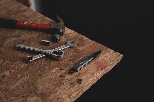 True Utility MODERN KEY CHAIN KNIFE - Grey (Hang Pack)