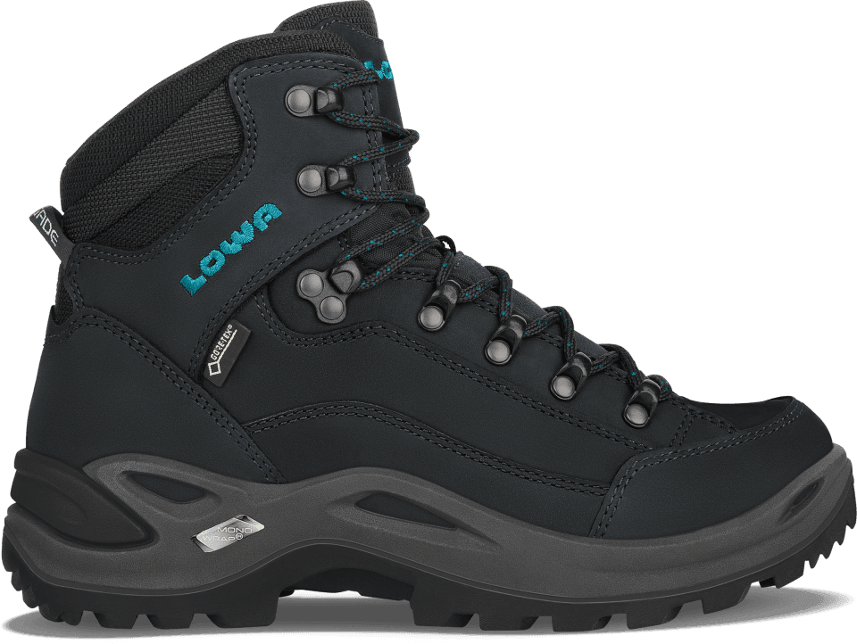 LOWA Renegade GTX Mid Ws, Asphalt/Turquoise