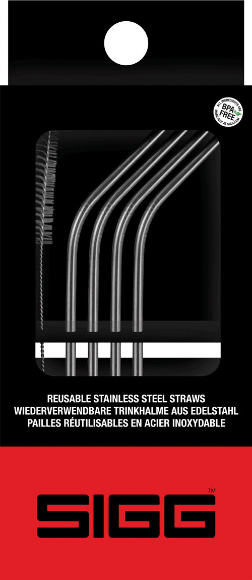 SIGG Stainless Steel Straw Set