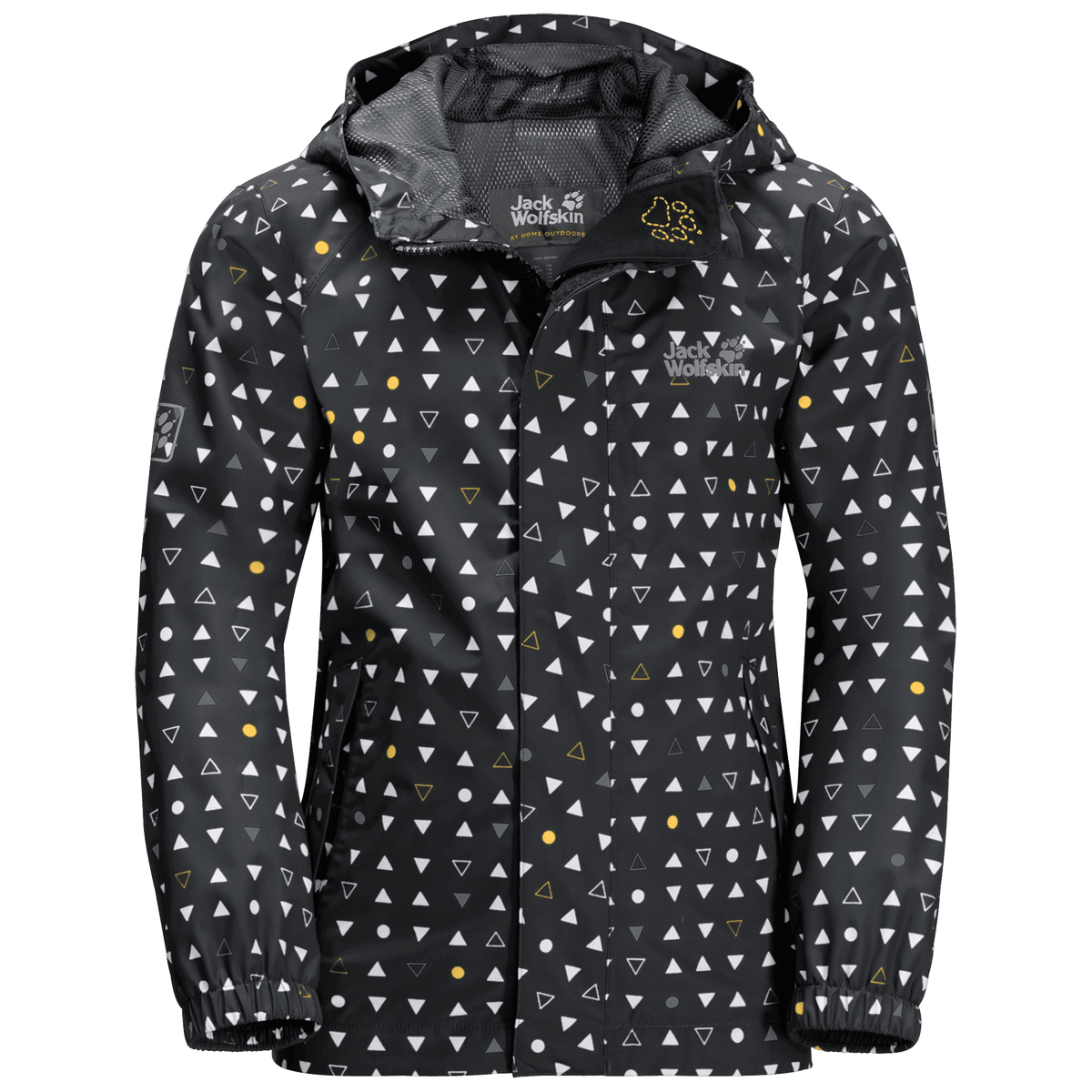 Jack Wolfskin Tucan Dotted Jacket Kids, black all over