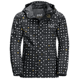 Jack Wolfskin Tucan Dotted Jacket Kids, black all over