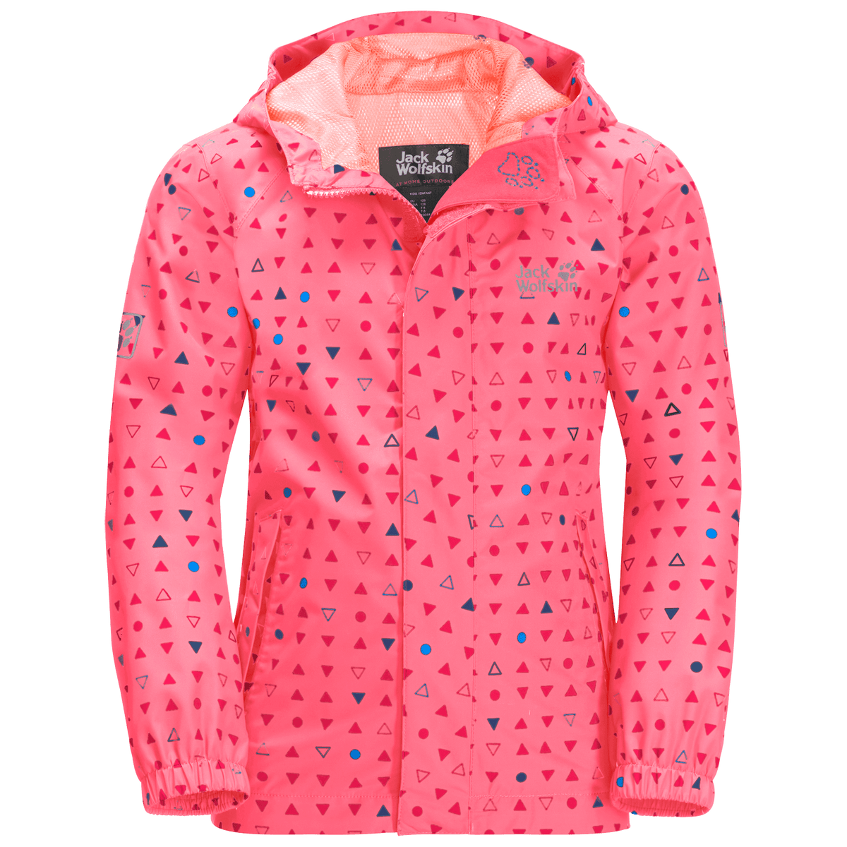 Jack Wolfskin Tucan Dotted Jacket Kids, pink lemonade all over