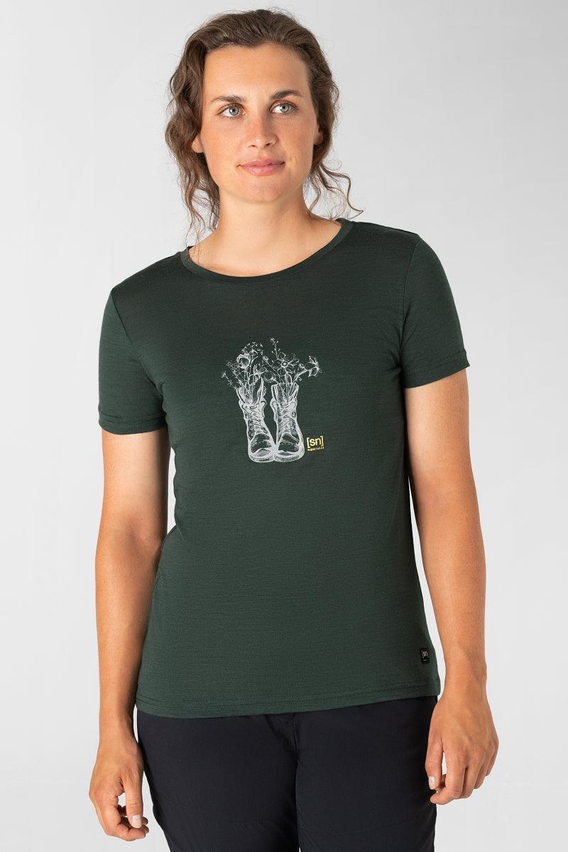 W BLOSSOM BOOTS TEE - bonge.fi